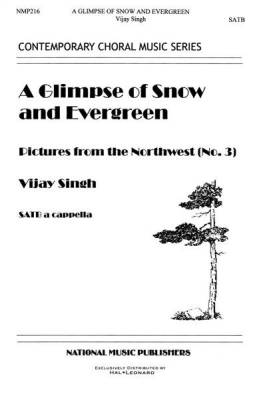 Glimpse Of Snow And Evergreen, A