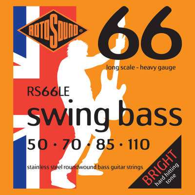 Rotosound - Swing Bass 66 Stainless Steel Bass Strings 50-110