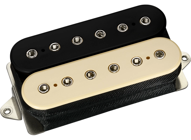 Dominion Humbucker Neck Pickup - Black/Cream with Nickel Poles