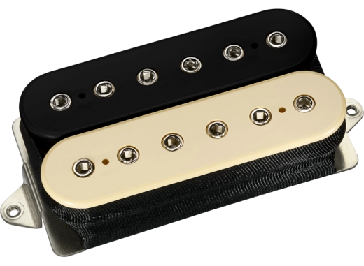 DiMarzio - Dominion Humbucker Neck Pickup - Black/Cream with Nickel Poles