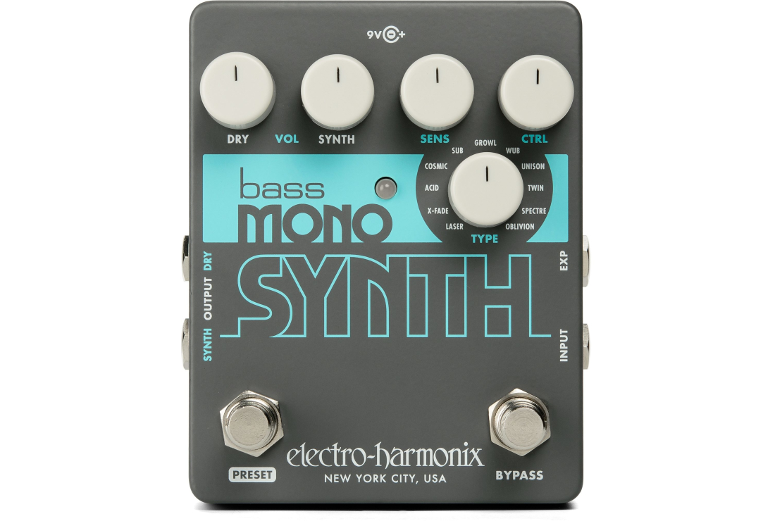 Bass Monophonic Synthesizer Pedal