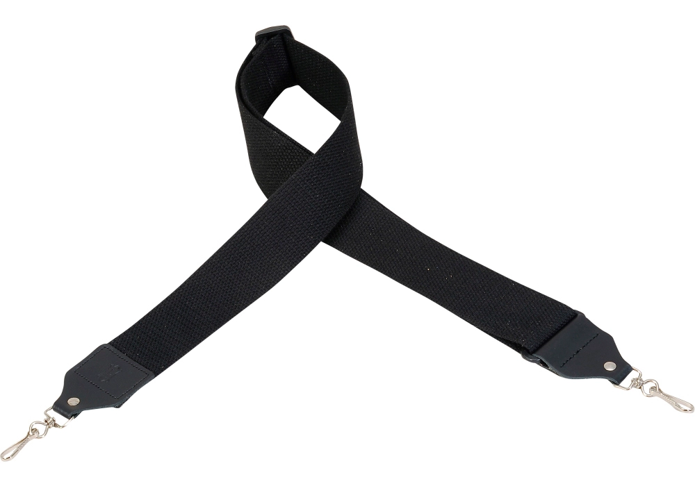 2\'\' Adjustable Cotton Banjo Strap - Black