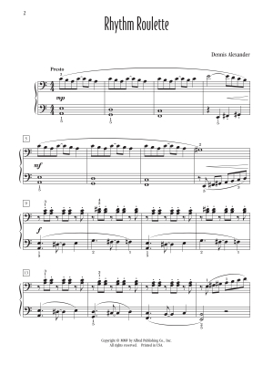 Rhythm Roulette - Alexander - Piano - Sheet Music
