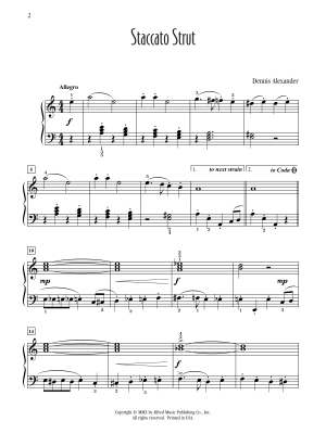 Staccato Strut - Alexander - Piano - Sheet Music