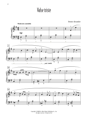 Valse triste - Alexander - Piano - Sheet Music