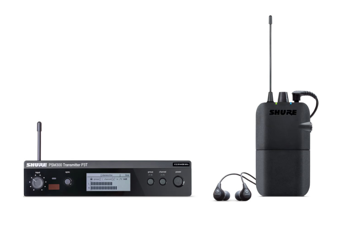 PSM300 Wireless In-Ear System w/SE112-GR Earphones (J13)