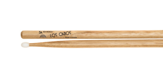 Los Cabos Drumsticks - 5A Nylon Tipped Red Hickory Drumsticks
