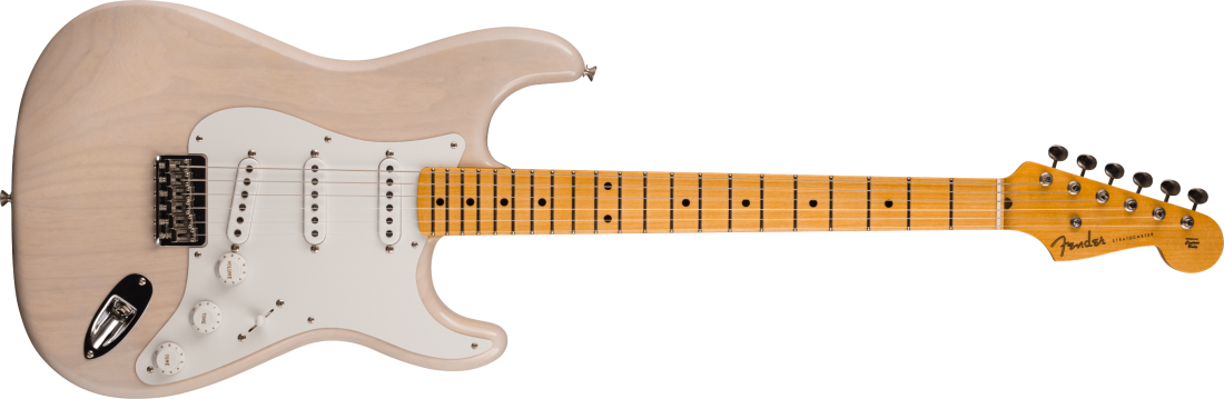 Vintage Custom \'55 Hardtail Stratocaster Time Capsule Package, Maple Neck - Aged White Blonde