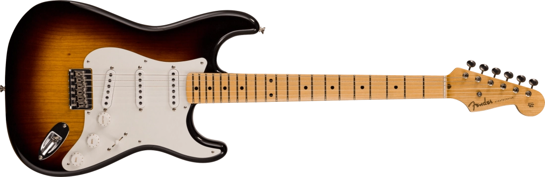 Vintage Custom \'55 Hardtail Stratocaster Time Capsule Package, Maple Neck - Wide-Fade 2-Colour Sunburst