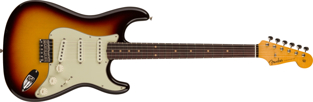 Vintage Custom \'59 Hardtail Stratocaster Time Capsule Package - Chocolate 3-Colour Sunburst