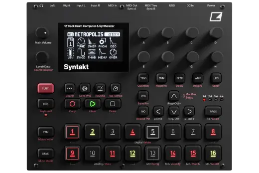 Syntakt 12-Track Drum Computer & Synthesizer