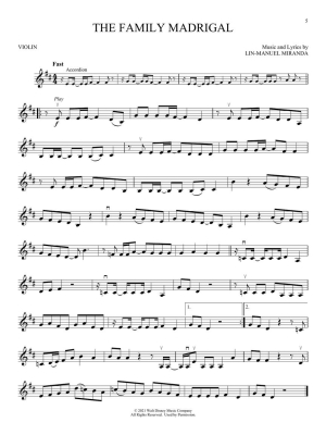 Encanto for Violin: Instrumental Play-Along - Miranda - Violin - Book/Audio Online