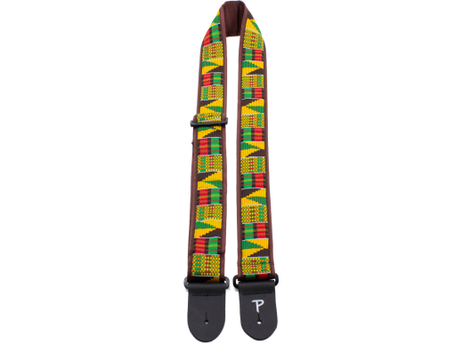 Perris Leathers Ltd - 2 Jacquard Guitar Strap with Leather Ends - Africa Pattern