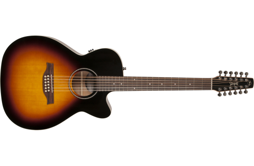 Seagull Guitars - S12 Concert Hall CW Spruce 12-String Acoustic/Electric Guitar - Sunburst