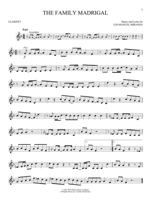 Encanto for Clarinet: Instrumental Play-Along - Miranda - Clarinet - Book/Audio Online