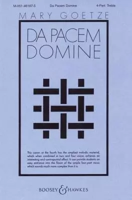 Boosey & Hawkes - Da Pacem Domine