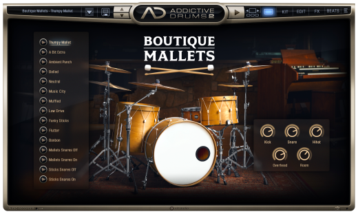 Addictive Drums 2: Boutique Mallets - Download