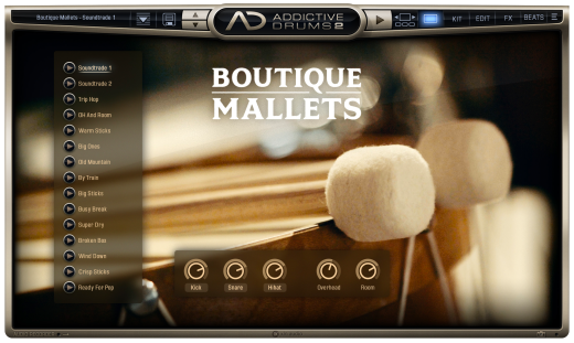 Addictive Drums 2: Boutique Mallets - Download