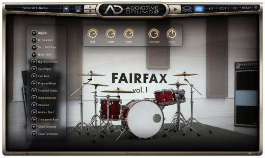 Addictive Drums 2: Fairfax Vol. 1 ADpak - Download