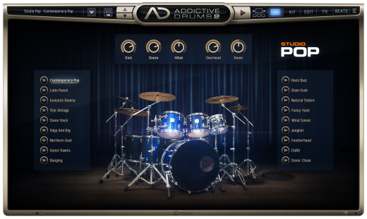 Addictive Drums 2: Studio Pop ADpak - Download