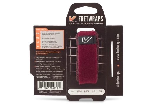 Gruv Gear - FretWraps String Muter/Dampener (1-Pack) Medium, Burgundy