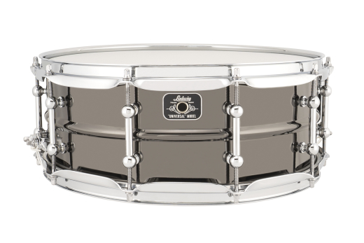 Ludwig Drums - Universal Black Brass Snare Drum 5.5x14 - Chrome Hardware