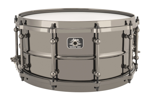 Universal Black Brass Snare Drum 6.5x14\'\' - Black Nickel Hardware