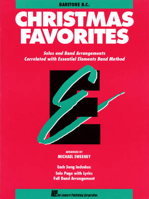 Hal Leonard - Essential Elements Christmas Favorites - Sweeney - Baryton (cl de fa) - Livre