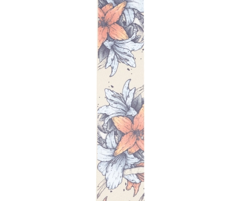 50mm Alchemy Woven Guitar Strap - Death in Bloom