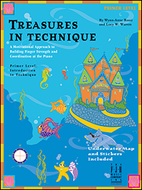 FJH Music Company - Treasures in Technique, Primer Level: Introduction to Technique - Rossi/Warren - Piano - Book