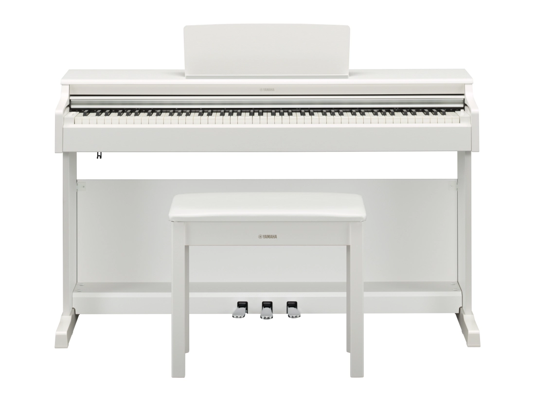 YDP-165 ARIUS Standard Digital Piano with Bench and 3 Pedal Unit - White