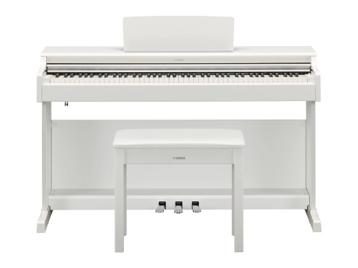 YDP-165 ARIUS Standard Digital Piano with Bench and 3 Pedal Unit - White