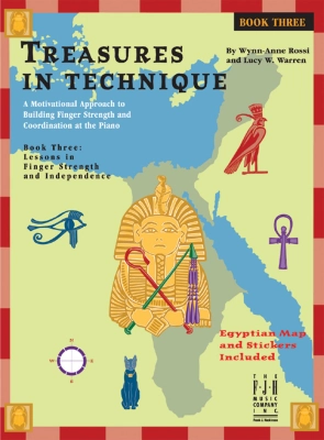 Treasures in Technique, Book 3: Lessons in Finger Strength and Independence - Rossi/Warren - Piano - Book