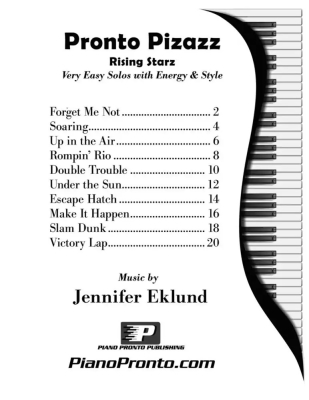 Pronto Pizazz: Rising Starz - Eklund - Piano - Book