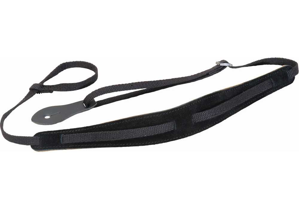 1/2\'\' Cotton Mandolin Strap - Black