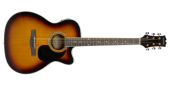 Mitchell Guitars - O120CESB Auditorium Cutaway Acoustic-Electric Guitar - 3-Colour Sunburst