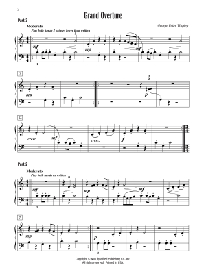 Grand Overture - Tingley - Piano Trio (1 Piano, 6 Hands) - Sheet Music