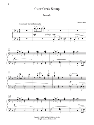 Otter Creek Stomp - Mier - Piano Duet (1 Piano, 4 Hands) - Sheet Music