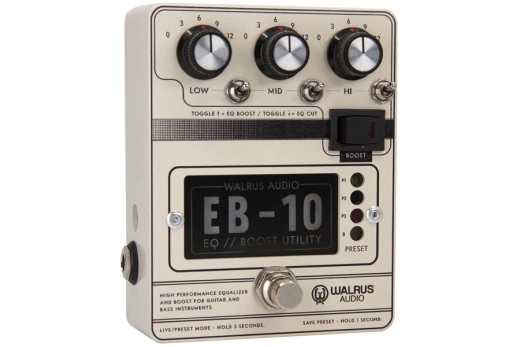 EB-10 Preamp EQ and Boost - Cream