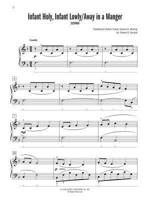 Celebrated Christmas Duets, Book 3 - Vandall - Piano Duet (1 Piano, 4 Hands) - Book