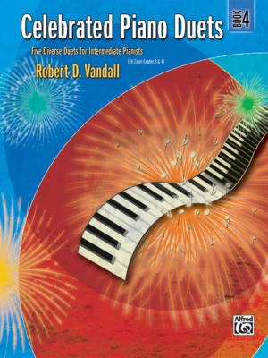 Alfred Publishing - Celebrated Piano Duets, Book 4 - Vandall - Piano Duet (1 Piano, 4 Hands) - Book