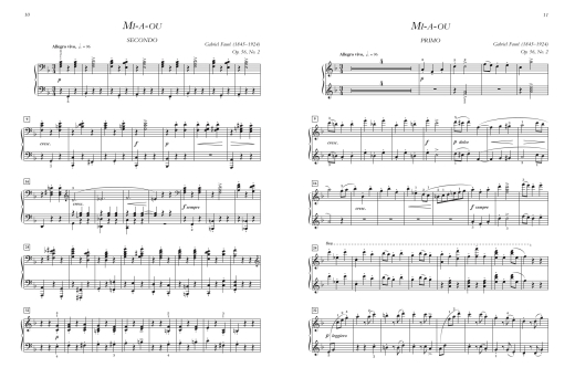 Dolly Suite, Opus 56 - Faure - Piano Duet (1 Piano, 4 Hands) - Book