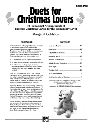 Duets for Christmas Lovers, Book 2 - Goldston - Piano Duet (1 Piano, 4 Hands) - Book