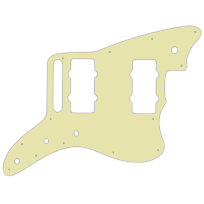 WD Music - Custom Pickguard for Fender American Special Jazzmaster - Mint Green