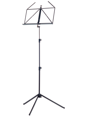 K & M Stands - 100/1 Deluxe Folding Music Stand - Black