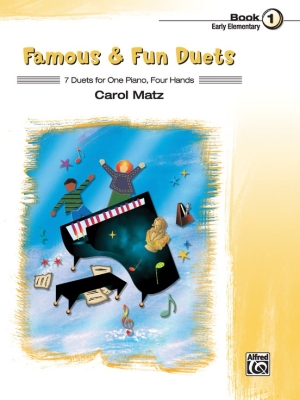 Alfred Publishing - Famous & Fun Duets, Book 1 - Matz - Piano Duet (1 Piano, 4 Hands) - Book