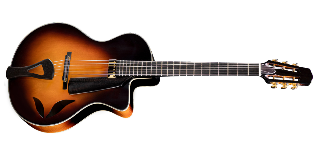 FV680CE Frank Vignola Signature Archtop Electric Guitar with Hardshell Case - Sunburst