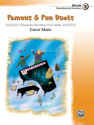 Alfred Publishing - Famous & Fun Duets, Book 3 - Matz - Piano Duet (1 Piano, 4 Hands) - Book