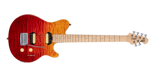 Sterling by Music Man - Axis Quilted Maple - Spectrum Red