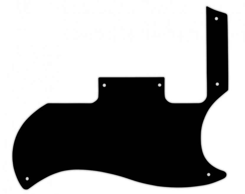 Custom Pickguard for Gibson 2010-2012 \'60s Tribute SG Special - Black/White/Black